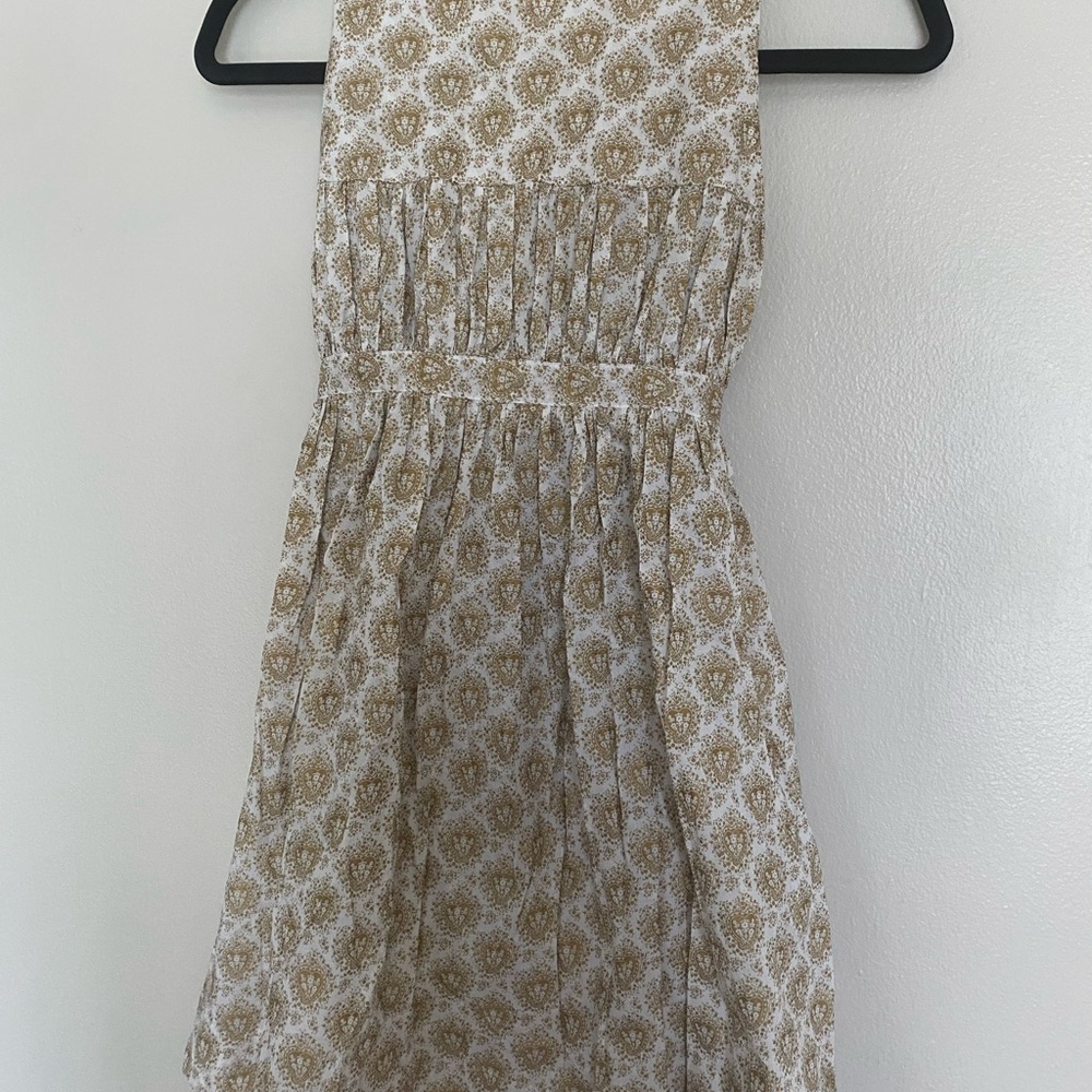 Charming white and gold girls Dress